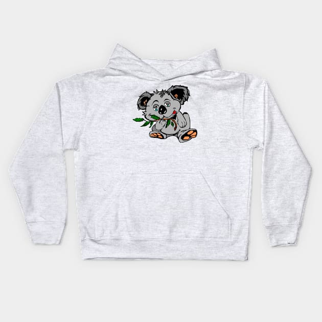 Koala relaxing Kids Hoodie by Bosko Art Designs